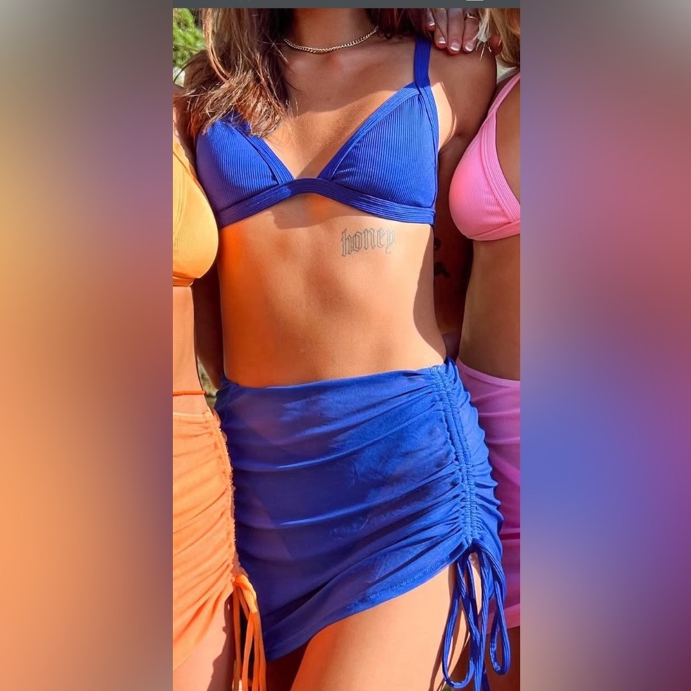 Aurelle Mesh Beach Skirt